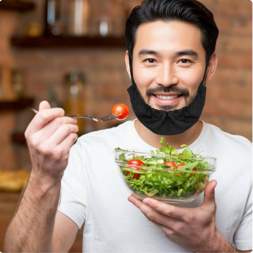 5 Pieces Beard Cover Washable Facial Hair StainBlocking Material Resistant Apron for