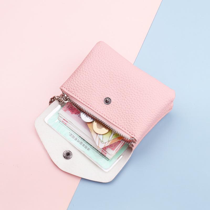 Compact Women's & Children's Coin Purse with Zipper and Key Pouch
