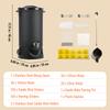 SucceBuy 6.5L 10L Wax Melter for Candle Making Large Electric Wax Melting Pot Easy Pour Spout 9-Level Temperature Control