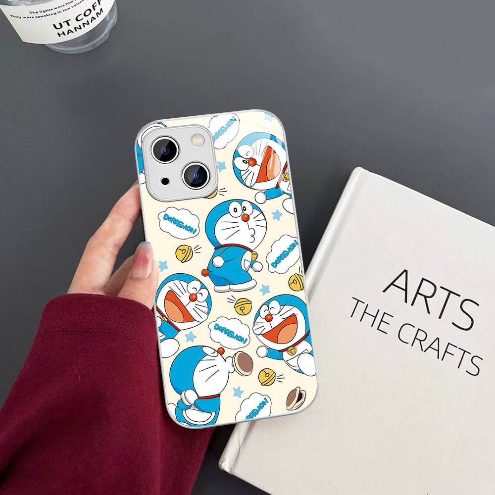 Cute Cartoon-u-Doraemons-t Tempered Glass For Iphone 14 13 12 11 Pro Mini XS MAX 14Plus X XS XR Fundas