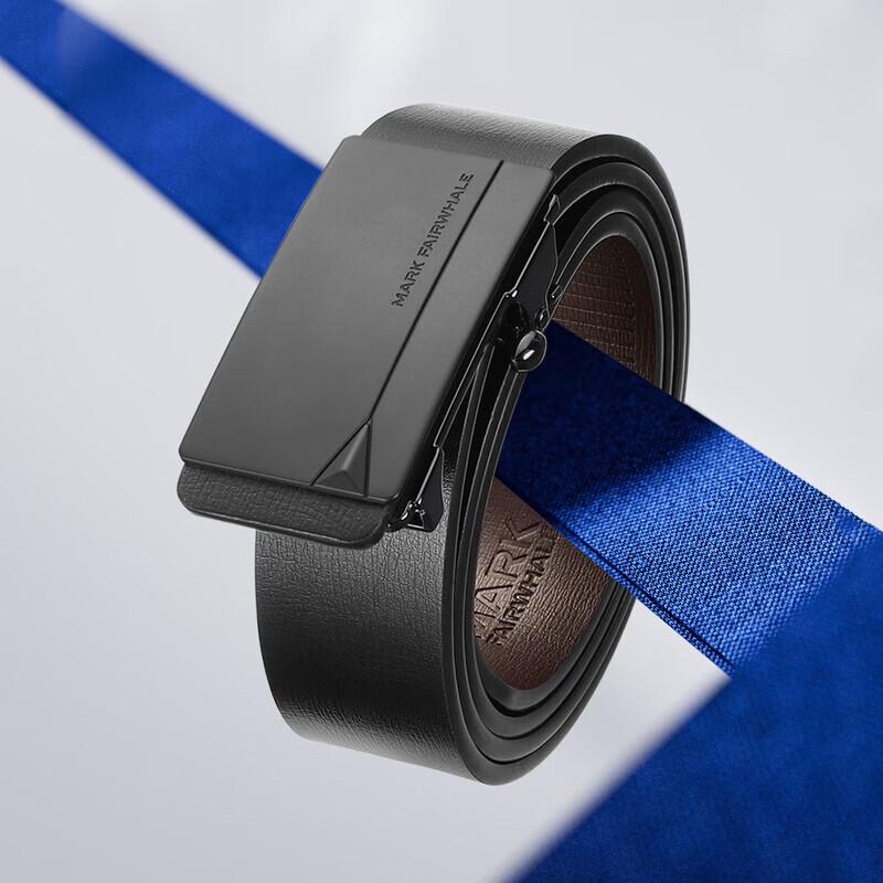 MARK FAIRWHALE Men s Automatic Buckle Leather Belt 130cm