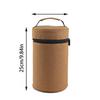 Camping Bowl Bag Waterproof Portable Divided Zippered Dishes Container Camping Travel Tableware Storage Bag For Hiking Barbecue
