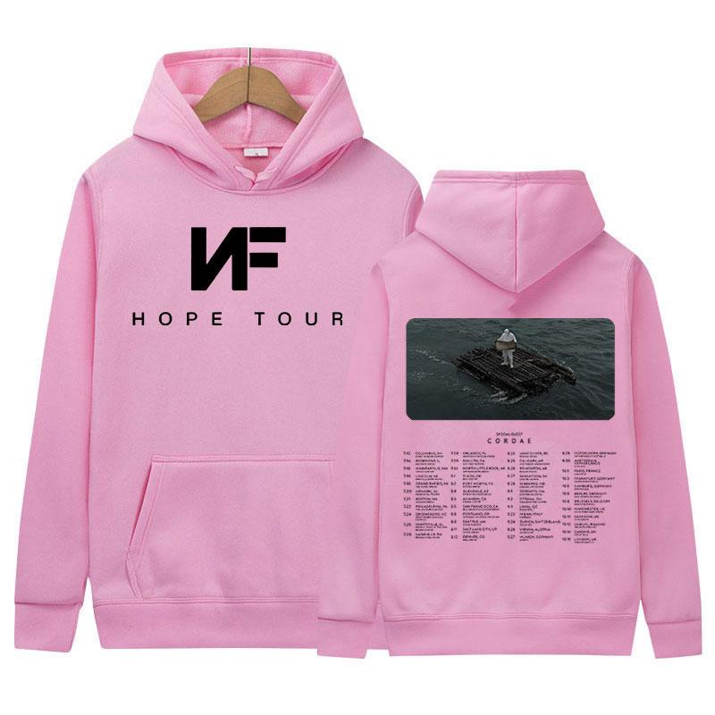 Rapper NF Hope Musikalbum 2024 Neuer Hoodie Herrenmode Lässiges Übergroßes Sweatshirt Hip Hop Vintage Pullover Hoodies Streetwear
