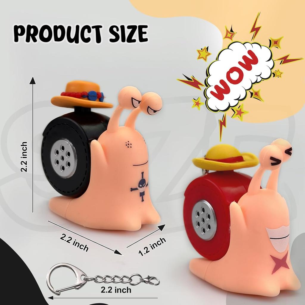 One Piece Den Den Mushi, Anime Snail Phone Model, Luffy Action Figure, Sound Recording Toy, Hobby Collection, New
