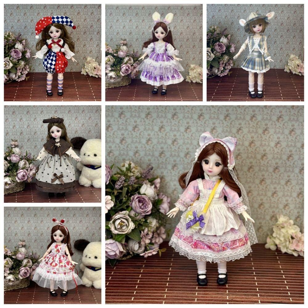 With Clothes Removable Joints Doll 3D Eyes 1/6 Bjd Dolls Hinged Doll 30cm BJD Doll  Girls Gifts