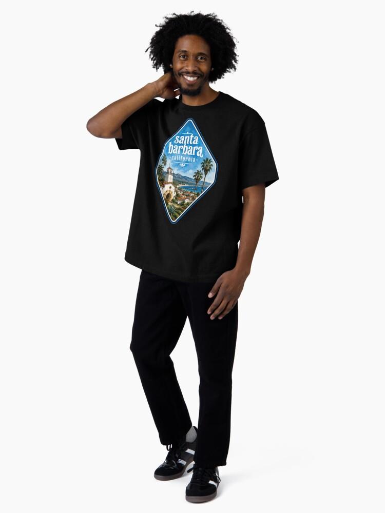 Barbara Santa Barbara California USA Watercolor Oversized T-Shirt