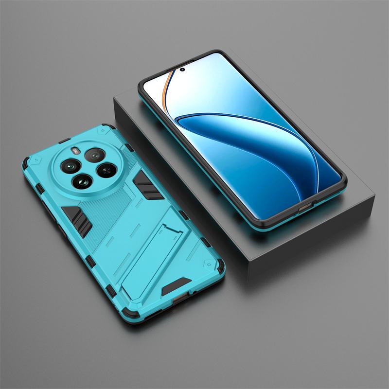 For Realme 12 Pro Plus Case Luxury Armor Shockproof Silicone Phone Case for Realme 12 12Pro+ 5G Magnetic Holder Stand Back Cover