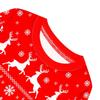 Kids Boys Girls Cartoon Santa Claus Christmas Tree Elk Print Long Sleeves T-Shirt Top Pants Trousers Clothes Set
