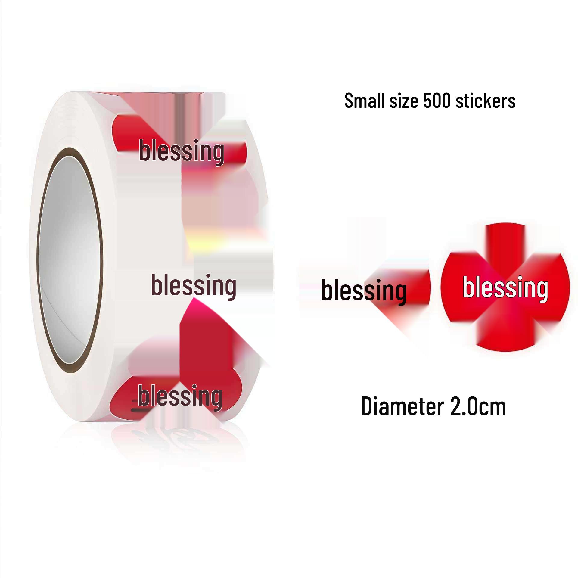 

Spring Festival Fu Character Self-Adhesive Stickers for New Year Decoration & Red Envelope Sealing 1 Pack, Individually Packed