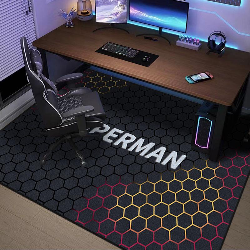 Study, E-sports Room, Carpet, Soundproof E-sports Chair, Floor Mat, Living Room, Bedroom, Office Carpet, Home Decoration
