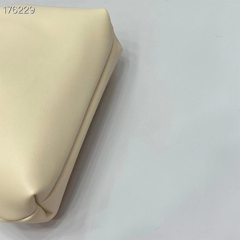 2024 Genuine Leather Trendy Pleated Bucket Bag - Small Drawstring Lucky Dumpling Messenger