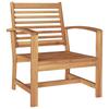 Chair Set 2 Pieces Brown 65 x 60 x 76.5 cm Solid Teak Wood