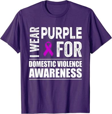 I Wear Purple For Domestic Violence Awareness Gift Unisex T-Shirt