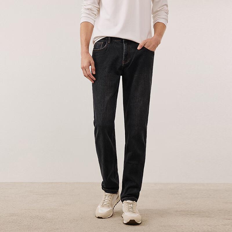 Navicare Herren Winter Fleecegefütterte Denim Lange Hose