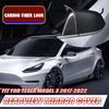 Für Tesla Model Y 3      Auto Rückspiegel Seitenspiegel Abdeckung Flügelkappe Außen Türgehäuse Schale Zierleiste Aufkleber