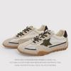 Retro Star Old Board Shoes Women'S Round Head Soft Sole Breathable Casual Versatile Lace-Up Sports Moral Training Shoes