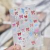 5D Pink Blue Bear Dessert Cake Pudding Candy Cane English Slogan Nail Art Stickers Cute Baby Bear Party Embossed Decals