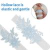 Wedding Garter For Brides, 2pcs Women's Lace Leg Garter, Wedding Underwear Elastic Rhinestone Garter For Bride yu