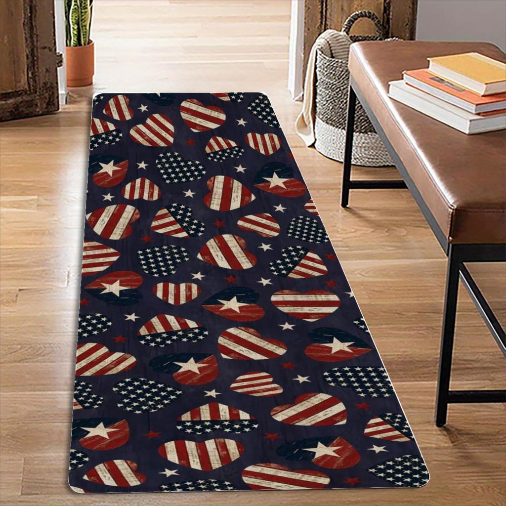 1PC Dew-Kissed Rose Kitchen Rug Non-Slip Door Mat Pop Design Bathroom Rug Bath Mat Carpet for Home Sink Laundry Ecoreeree