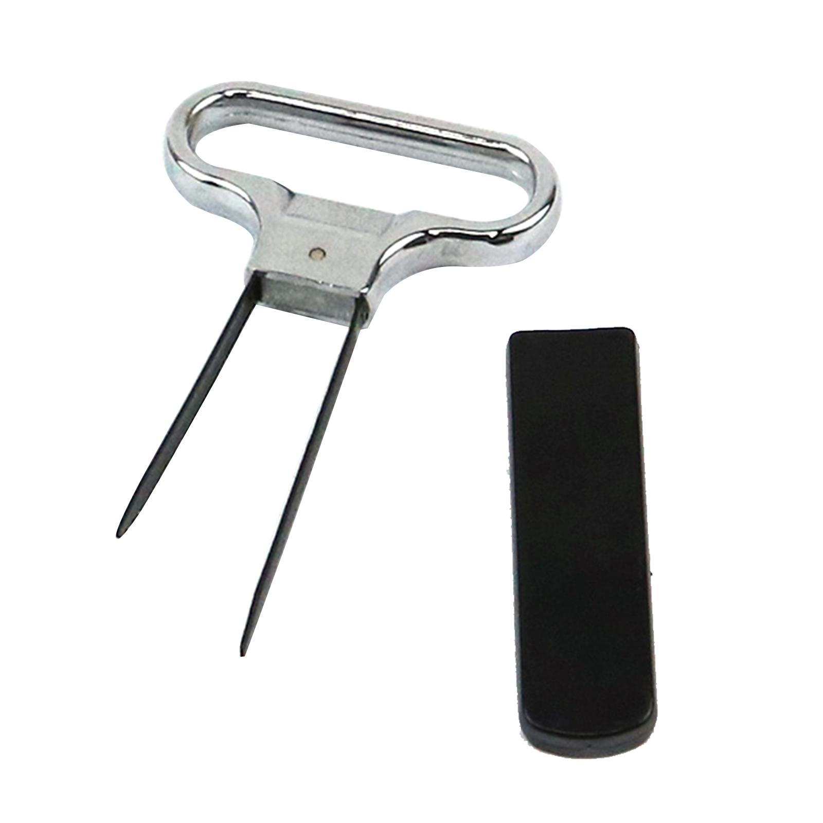 Portable Wine Bottle Opener Corks Waiters Corkscrew Out Tool Two Prongs Wine Bottle Opener Corkscrew Remover чёрный