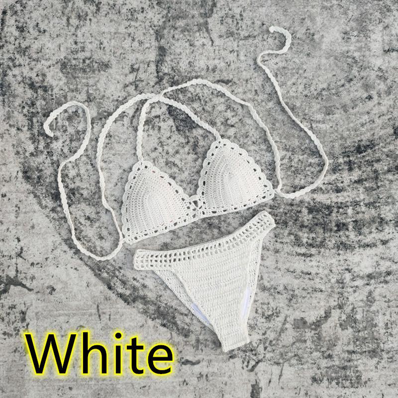 Handmade Crochet Bikini with Cross Shoulder Straps
