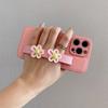 Leather Pattern Flower Wristband Apple 11 Mobile Phone Case Iphone11promax11pro Lanyard S11ultra
