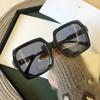 Vintage Oversize Square Sunglasses Women Luxury Brand Big Frame Women Sun Glasses Black Fashion Gradient Female Glasses Oculos