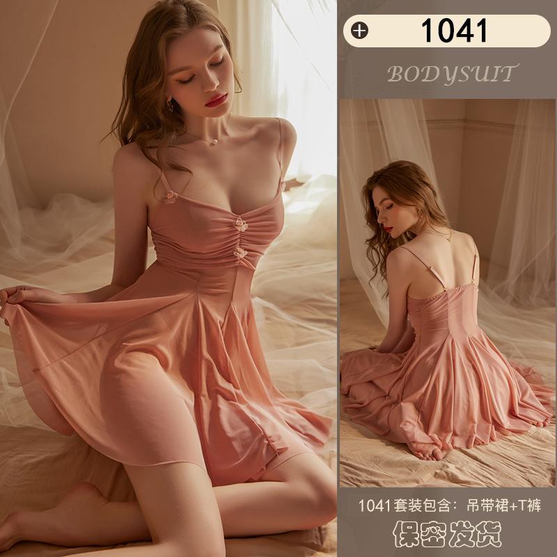 Sexy Übergrößen Verführung Hausunterwäsche Bett Nachthemd Transparenter Strumpfhalterrock Spitze Pyjama Reine Begierde Trenchcoat Anzug