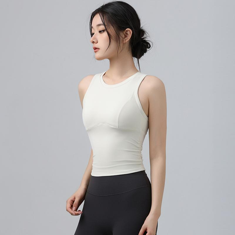 Women's Shockproof Sports Vest for Running & Yoga - 2026 Fitness Training Top