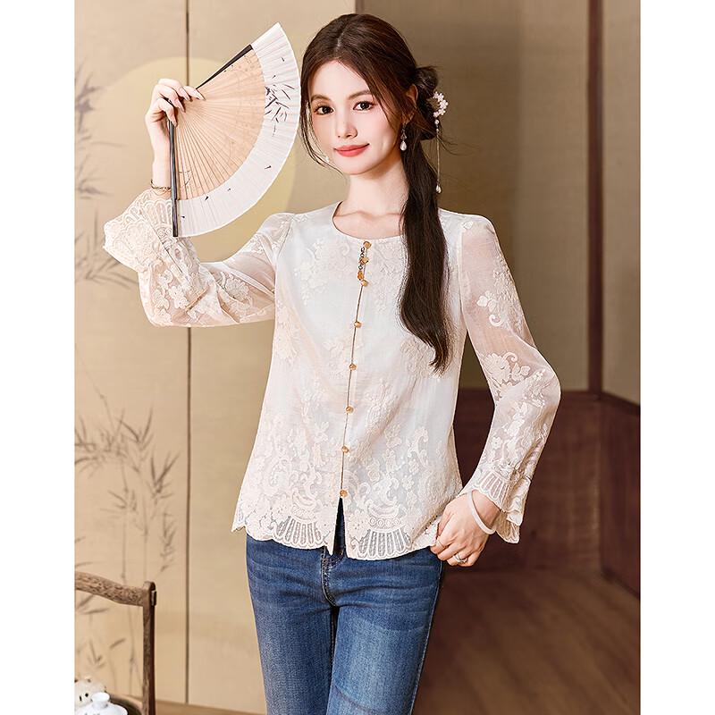 New Chinese Style Elegant Long-Sleeve Shirt