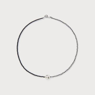 PEARLSONATE Ashore Necklace, Black and White