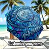 Custom Name Personalized Manchester City Print Umbrella, Auto Open Close, 8‑Rib Sturdy Frame, Commute Camping Hiking Use, Birthday Gift