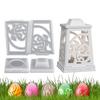 Easter Silicone Casting Mold Food-Grade DIY Decorations Moulds Hollow Easter Bunny Night Light Lantern Candle Holder Mold