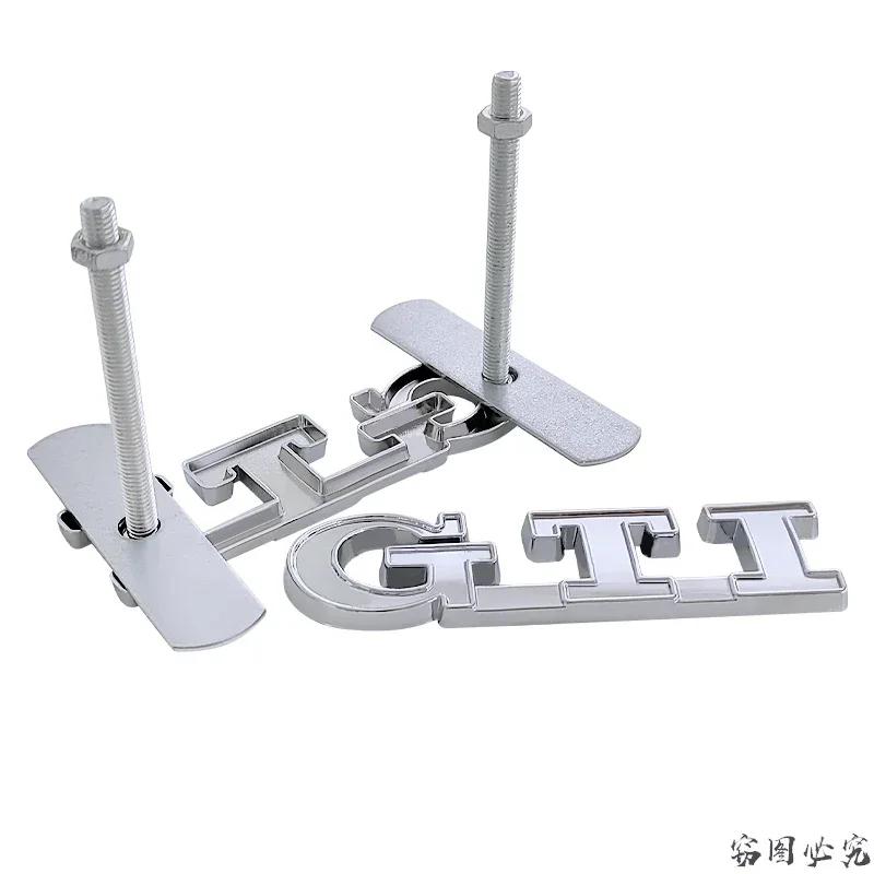 3D Car Front Grille Badge Emblem Sticker For Volkswagen VW GTI Rabbit Logo Beetle Golf Polo Passat Jetta Touran Tiguan Scirocco