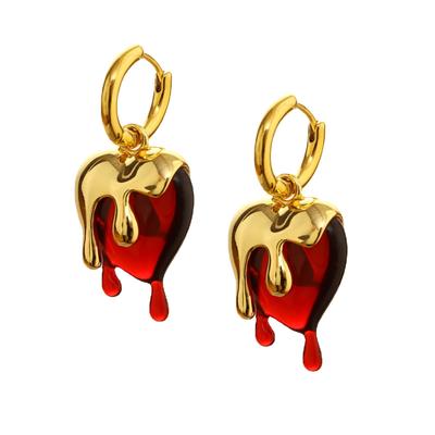 Fashion Earrings, Heart,shaped Earrings, Metal Earrings