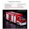 1/64 Vehicul de inginerie pentru om din aliaj de simulare pentru copii, camion de pompieri, vehicul de transport, jucării rafinate turnate sub presiune, cadou educațional de Crăciun