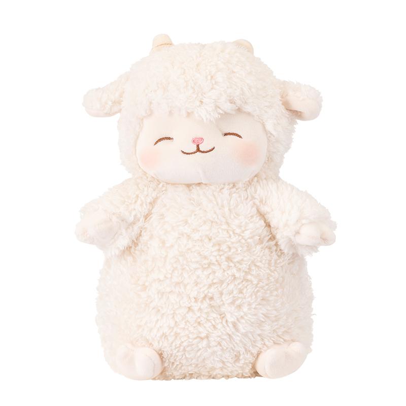 

Cute Stuffed Sheep Doll Super Soft Plush Lamb Toy Hug Pillow for Girls Bedroom Decoration Fluffy Animal Cushion Kawaii Plushie