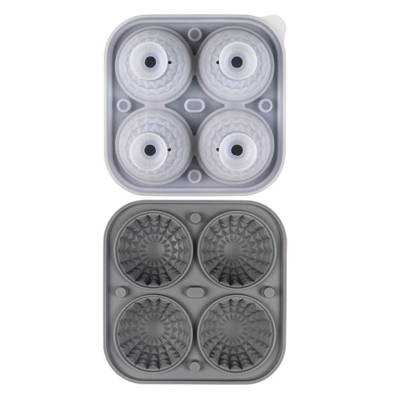 

Large Crystal Ball Three-Dimensional Square Silicone Mold Creative Whiskey Ice Mold 3D Spherical Crystal Ball Tray Bar Gifts DP2309-