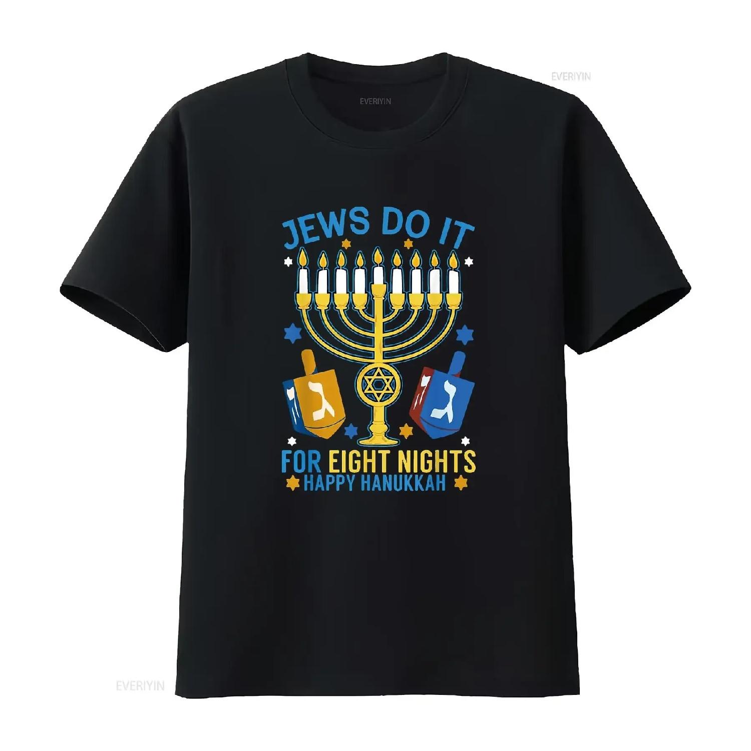 

Hanukkah Eye Catching Women s Summer Tops T Shirt with Cool Print vintage Washed graphic Breathable Casual homme XXXXXL різнокольоровий