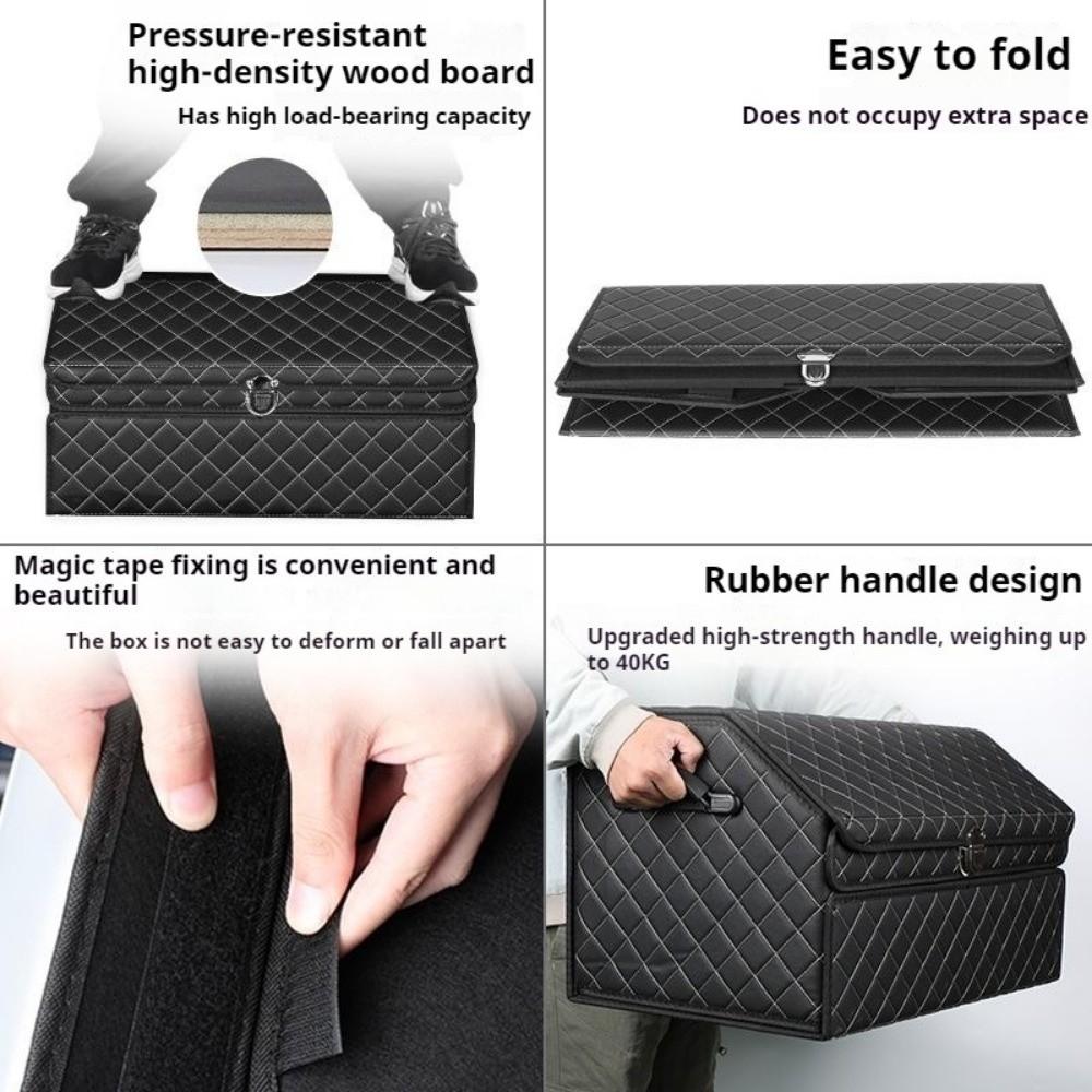 Extra Large Car Trunk Storage Box Collapsible Container Box Portable Storage Bag Auto Accessories