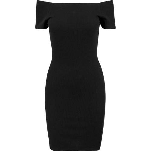 

Urban Classics Womens/Ladies Ribbed Off Shoulder Dress коричневий