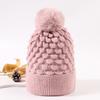 Big Head Size Warm Knit Hat Autumn Winter Fashion Casual Ear Protection Hat