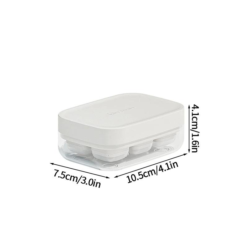 Square Ice Cube Tray Stackable PP Ice Cube Freezer Molds Easy Release Ice Cube Maker for Whiskey Cocktail Coffee Kitchen Tools