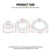 Fuel Line Quick Disconnect Repair O Ring Kit For Harley Touring Sportster Dyna Softial With Delphi Fuel Injection 2001-2023