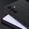 For Samsung Galaxy A57 5G Case Wood Texture PU Leather Coated PC TPU Phone Cover