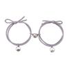 1 Pair Couple Bracelet Heart Magnet Attract Magnetic Decorative All-match Adjustable Jewelry Gift Rubber