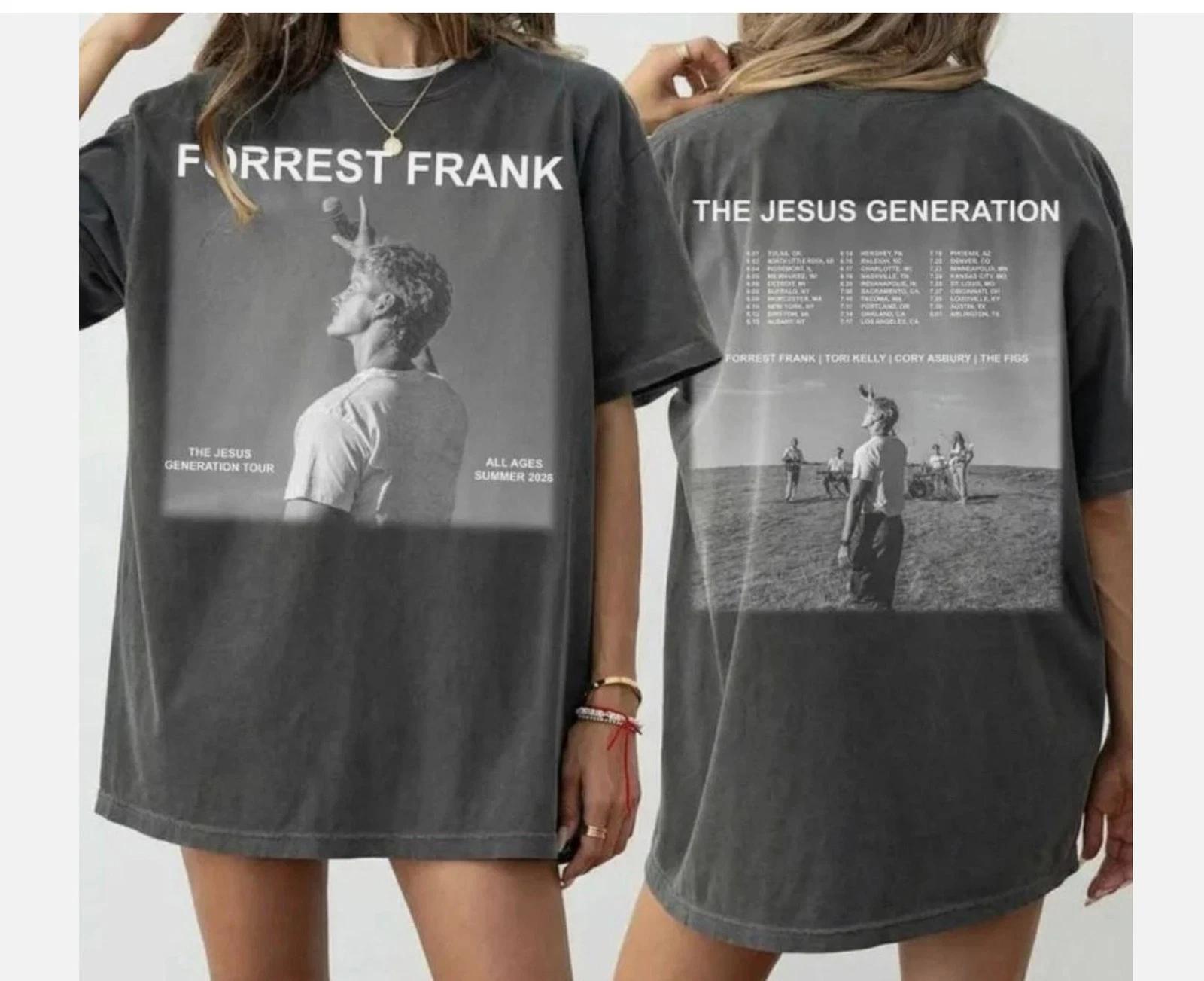 Forrest Frank Jesus Generation Tour 2026 Shirt, Christian Music Concert Tee L