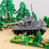 WW2 Military US M4 Sherman Tank Building Blocks M26 Pershing Army Soldier Figures Weapon War Scene Model MOC Bricks Boy Toy Gift