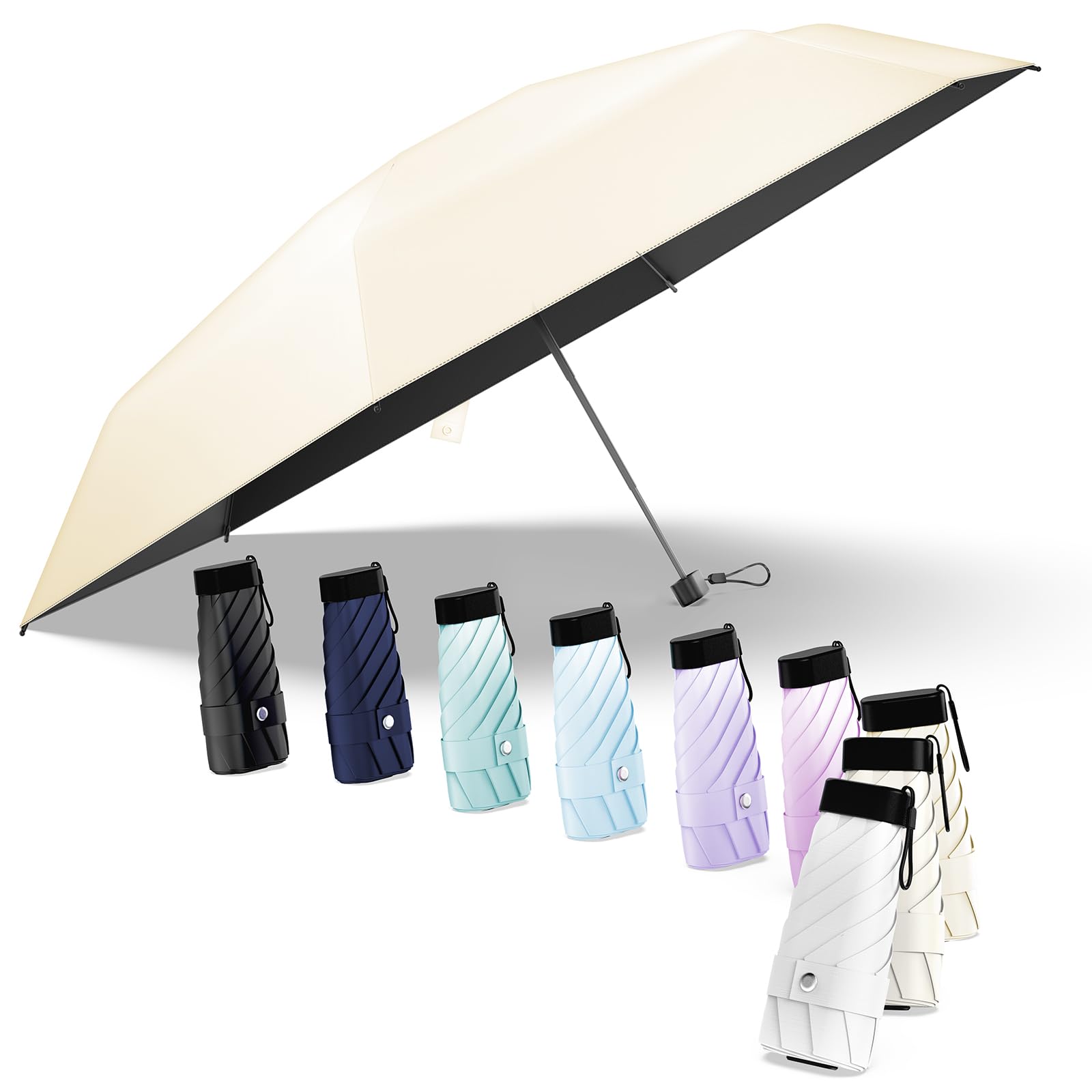 

Зонт Parasol Industry 149 г Ультра Защита от УФ-лучей JIS Полное Затенение и Блокировка Тепла Дизайн в Горошек Blozey Карманный Складной Ультра Ветрозащитный и Водоотталкивающий