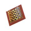 Miniature Chess Set For Dollhouse Accessories And Tabletop Display With Metal Board And Pieces